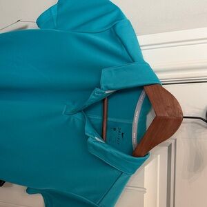 Nike Blue Polo Shirt Dry Fit Golf Shirt